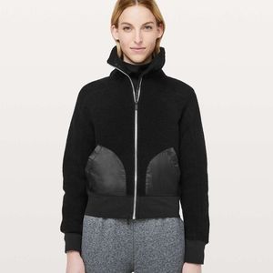 Lululemon So Sherpa Wool Jacket in Black